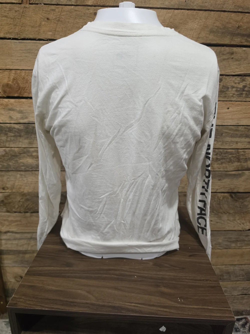 The North Face Men's White Long-Sleeve Crew Shirt